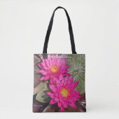 Zwei rosafarbene Lilien Tasche (Vorderseite)