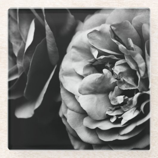 zwei Rose Glasuntersetzer (Vorderseite)