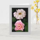 "Zwei Rose leere Note Card Karte (Gelbe Blume)