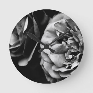 zwei Rose Runde Wanduhr