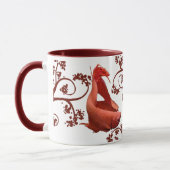 Zwei Rot Bettas Tasse (Links)