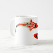 Zwei Rot Koi Kaffeetasse (Vorderseite Links)