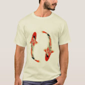 Zwei Rot Koi T-Shirt (Vorderseite)