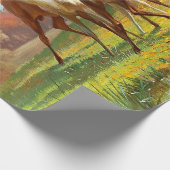 Zwei Rot- und Weidehirsche im Wald Geschenkpapier (Ecke)