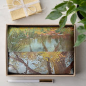Zwei Rot- und Weidehirsche im Wald Seidenpapier (Geschenk)