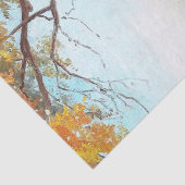 Zwei Rot- und Weidehirsche im Wald Seidenpapier (Detail)