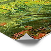 Zwei Rot- und Weißwild im Wald Poster (Ecke)