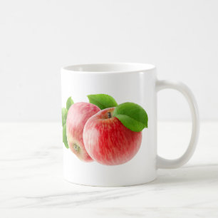 Zwei rote Äpfel Kaffeetasse