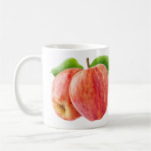 Zwei rote Äpfel Kaffeetasse (Links)