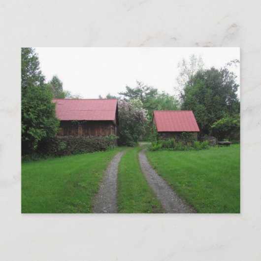 zwei rote Dächer Postkarte (Vorderseite)