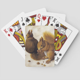 Zwei Rote Eichhörnchen (von Albrecht Dürer) Spielkarten