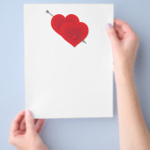 Zwei rote Herzen Flyer (Hand)