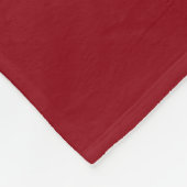Zwei rote Herzen + Ihr Name und Datum Fleecedecke (Ecke)