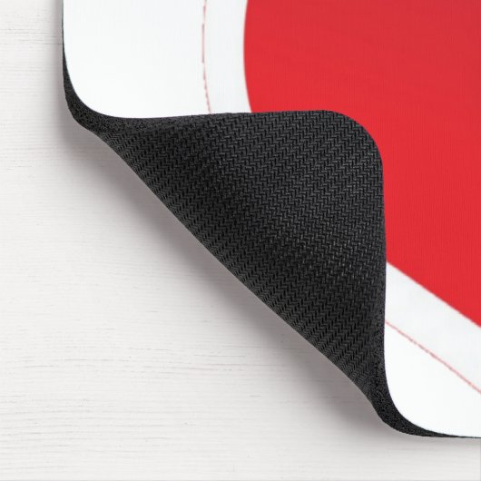 Zwei Rote Herzen Mousepad (Ecke)