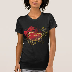 Zwei rote Herzen T-Shirt