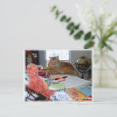 Zwei rote Katzen Postkarte (Stehend Vorderseite)