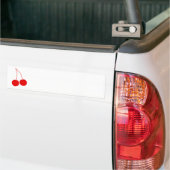 Zwei rote Kirschen Autoaufkleber (Auf Lkw)
