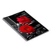 ZWEI ROTE ROSEN NOTIZBLOCK (Rechte Seite)