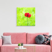 Zwei rote TulpenBlume Leinwanddruck (Insitu (Wohnzimmer))