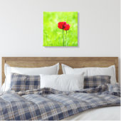 Zwei rote TulpenBlume Leinwanddruck (Insitu (Schlafzimmer))