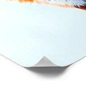 Zwei roter Fuchs im Schnee | AI Art Poster (Ecke)