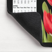 Zwei roter Kalender Mousepad der Tulpe-2011 (Ecke)