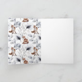 Zwei Rotfüchse Personalisiert Weihnachten Karte (Innenseite)