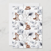 Zwei Rotfüchse Personalisiert Weihnachten Karte (Rückseite)