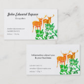 Zwei Rotwild Visitenkarte (Vorne/Hinten)