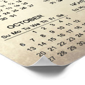 Zwei Rubriken 2024 Kalenderposter Poster (Ecke)