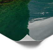 Zwei Ruderboote mit Reflektion in einem Seebecker Poster (Ecke)