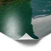 Zwei Ruderboote mit Reflektion in einem Seebruck Fotodruck (Ecke)