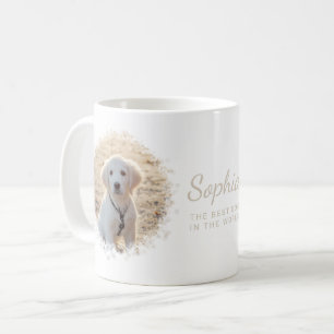 Zwei runde benutzerdefinierte Haustier-Foto-Vorlag Kaffeetasse