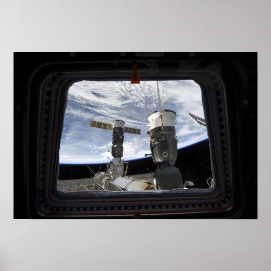 Zwei russische Raumfahrzeuge Poster (Vorne)