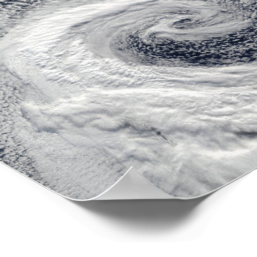 Zwei S-förmige PolarHurrikane Poster (Ecke)