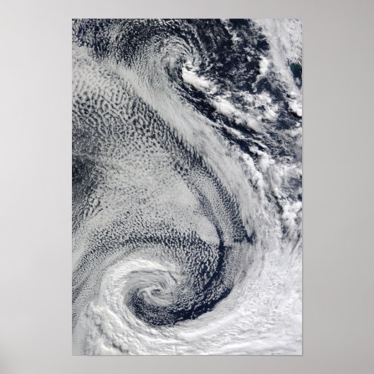Zwei S-förmige PolarHurrikane Poster (Vorne)