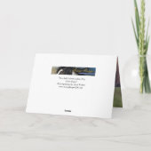 Zwei Sable-Hengste, die Mans fliegen - Grußkarte Karte (Rückseite)