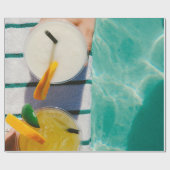 Zwei Saftbecher Geschenkpapier (Flach)