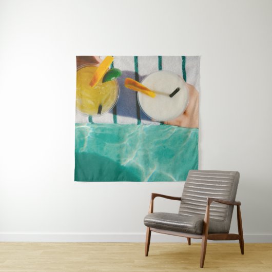 Zwei Saftbecher Wandteppich (Beispiel (Horizontal))