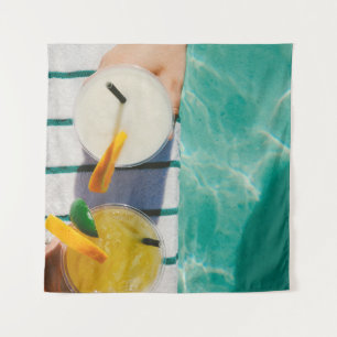 Zwei Saftbecher Wandteppich