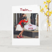 ZWEI SAGEN JA ZUM KLEINEN GEBURTSTAG KARTE (Gelbe Blume)