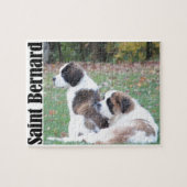 Zwei Saint Bernards Puzzle (Horizontal)