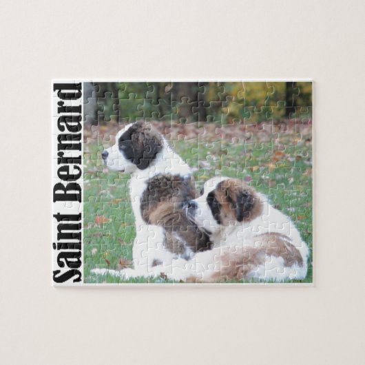 Zwei Saint Bernards Puzzle (Horizontal)