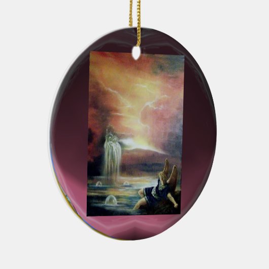 ZWEI SAINT JOHN UND FALLEN ANGEL KERAMIKORNAMENT (Rechts)