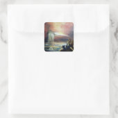 ZWEI SAINT JOHN UND FALLEN ANGEL QUADRATISCHER AUFKLEBER (Tasche)