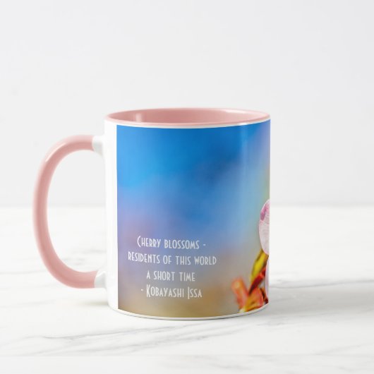 Zwei Sakura Cherry Blume Tasse (Links)