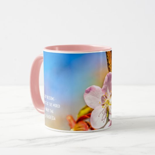 Zwei Sakura Cherry Blume Tasse (Vorderseite Links)