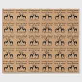 Zwei Saluki Hunde Wrapping Paper Geschenkpapier (Flach)