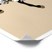 Zwei Samurai-Pferde. Grafik Poster (Ecke)