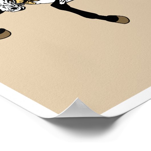 Zwei Samurai-Pferde. Grafik Poster (Ecke)